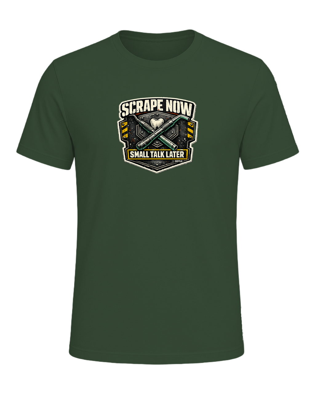 Scrape Now Small Talk Later Tee — Heather Forest