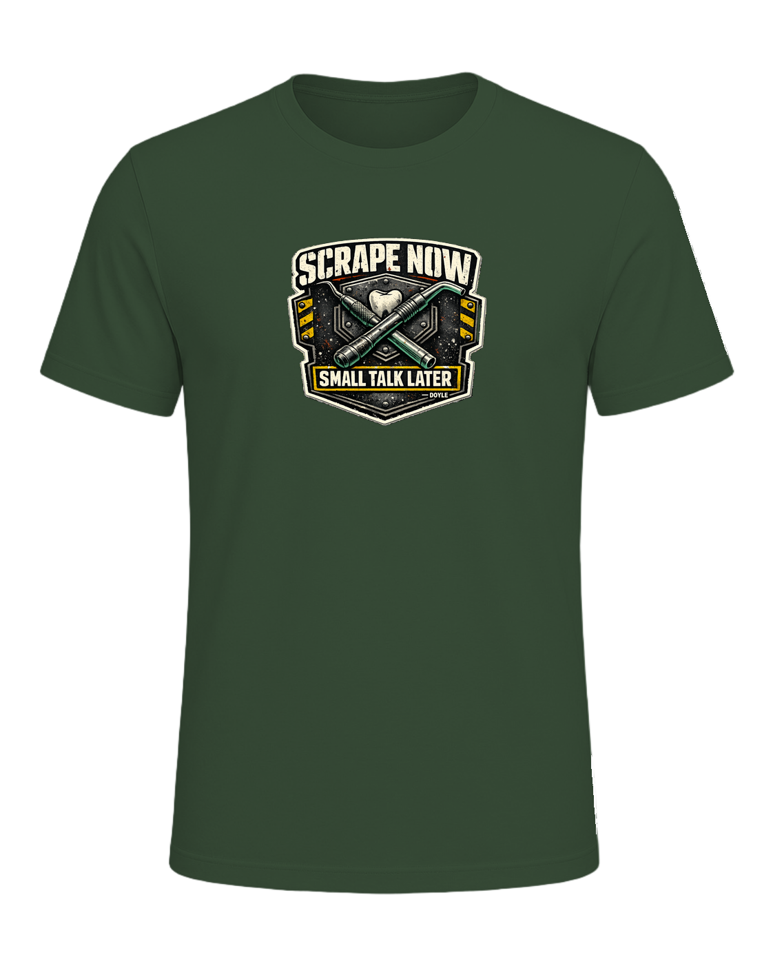 Scrape Now Small Talk Later Tee — Heather Forest