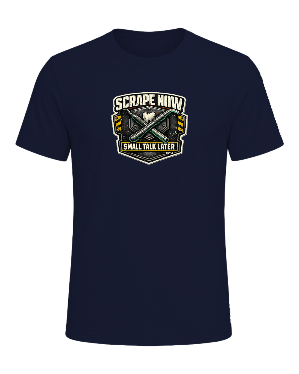 Scrape Now Small Talk Later Tee — Navy
