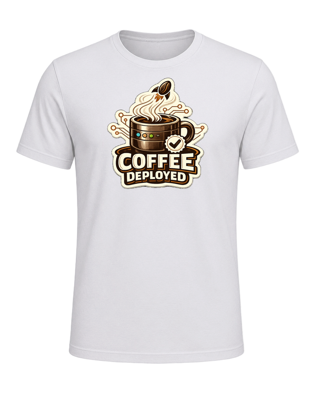Coffee Deployed Tee — Ash
