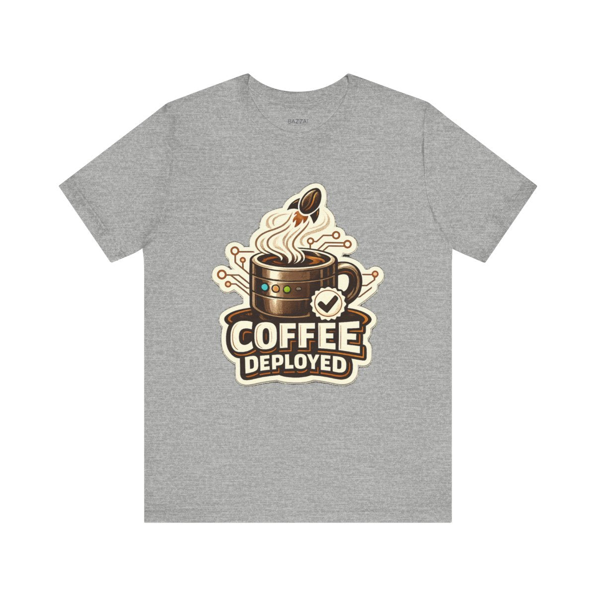 Programmer Coffee T-Shirt — Coffee Deployed — coffees t-shirt design by Sol