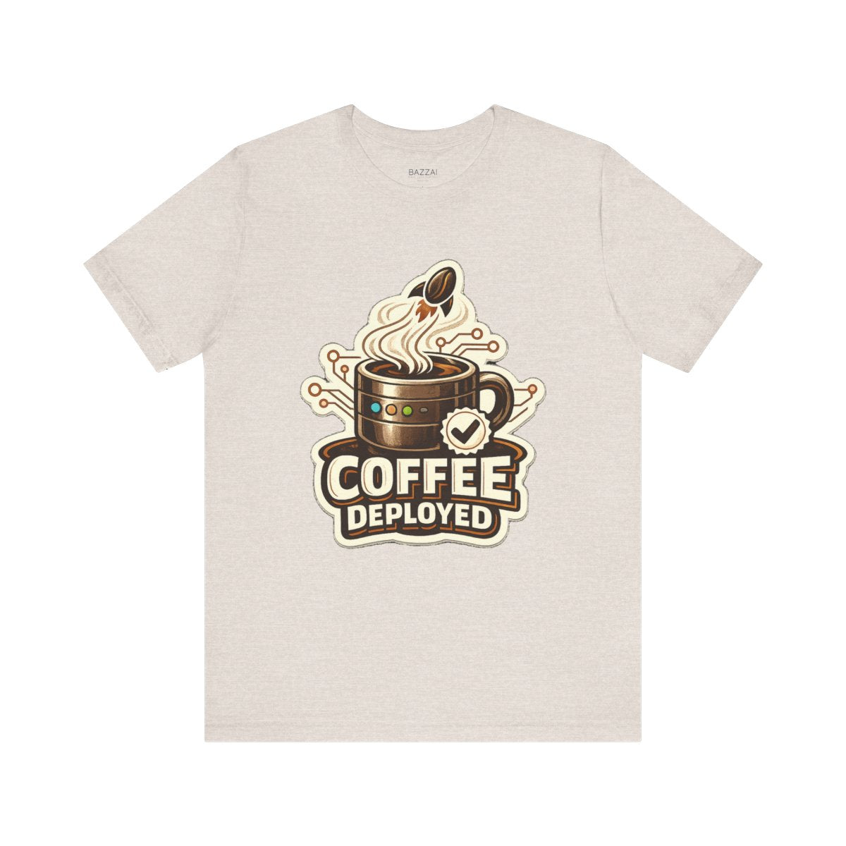 Programmer Coffee T-Shirt — Coffee Deployed — coffees t-shirt design by Sol