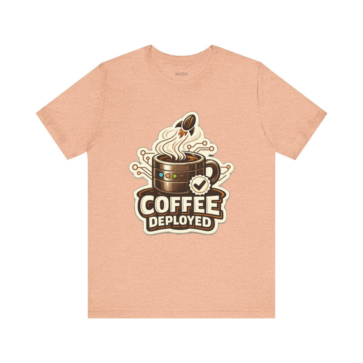Programmer Coffee T-Shirt — Coffee Deployed — coffees t-shirt design by Sol