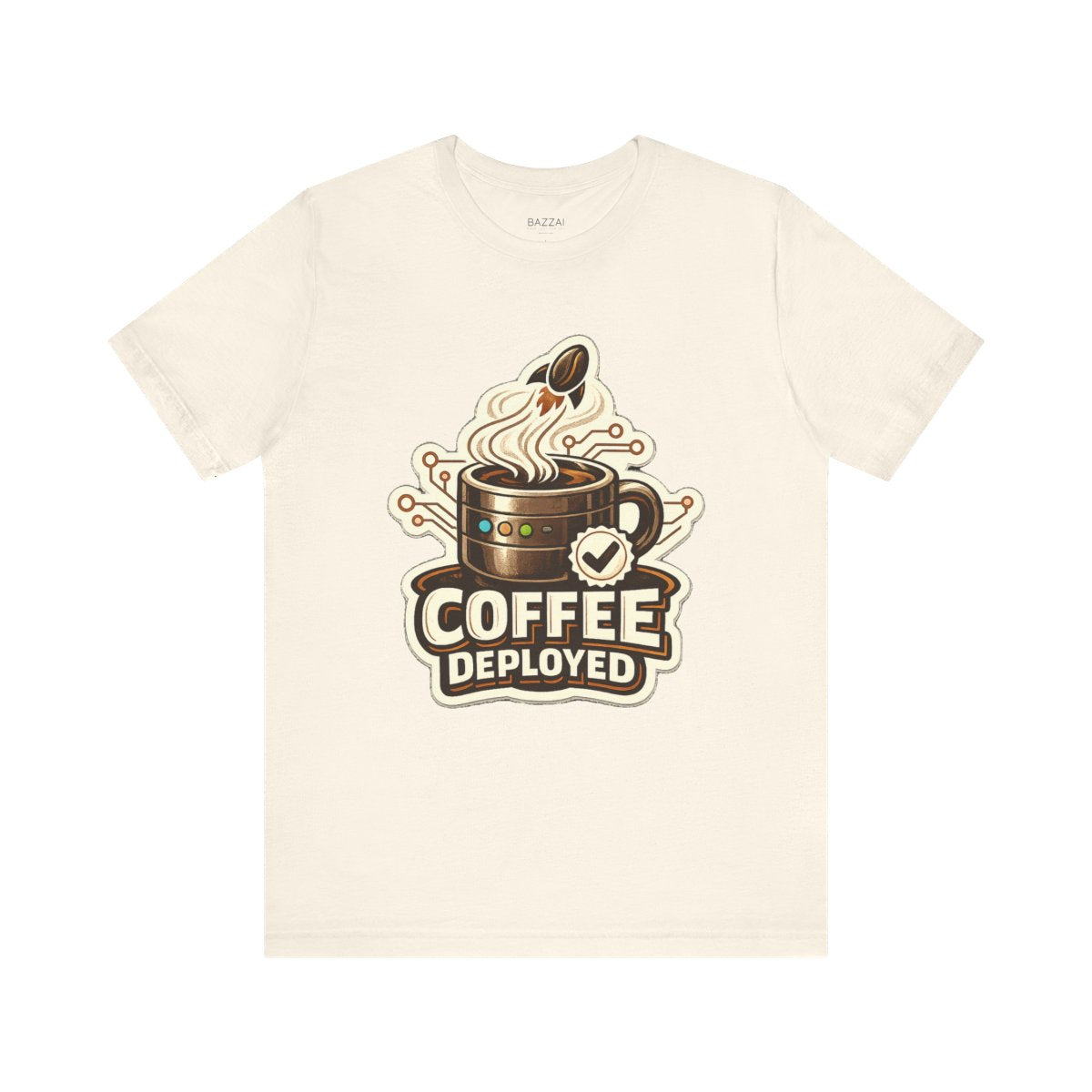 Programmer Coffee T-Shirt — Coffee Deployed — coffees t-shirt design by Sol