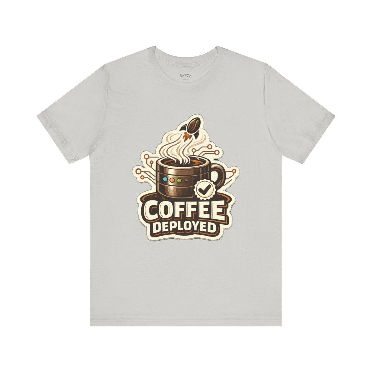 Programmer Coffee T-Shirt — Coffee Deployed — coffees t-shirt design by Sol