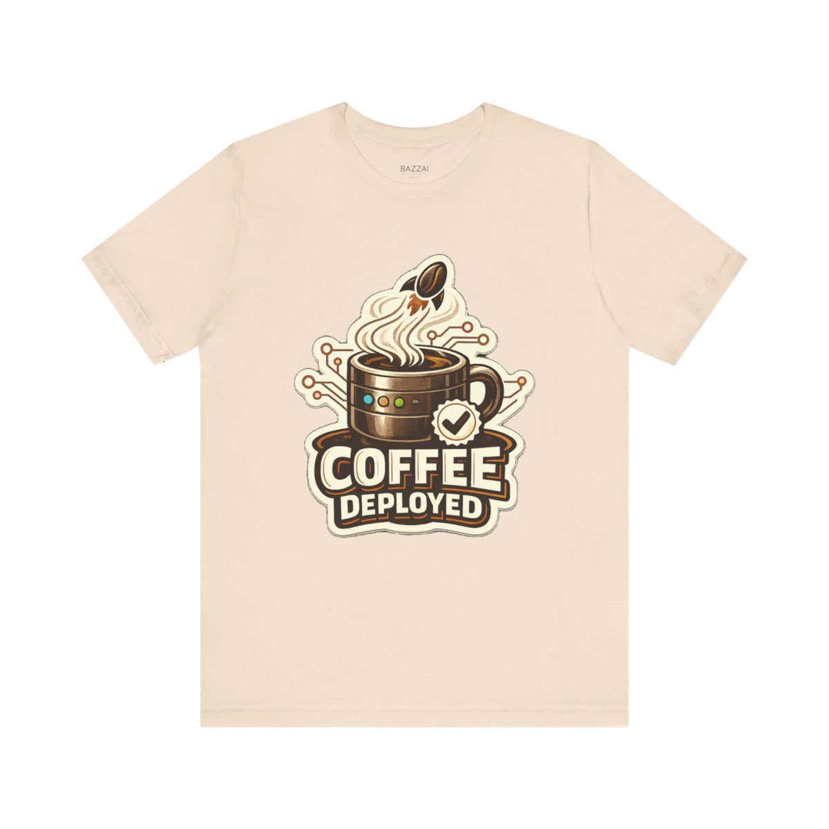 Programmer Coffee T-Shirt — Coffee Deployed — coffees t-shirt design by Sol