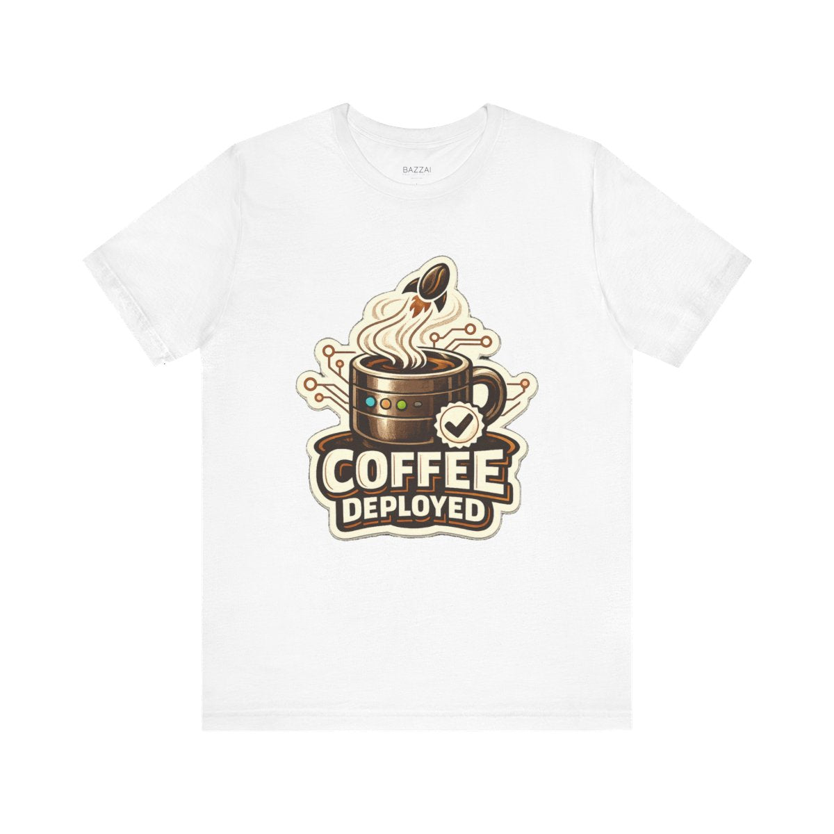 Programmer Coffee T-Shirt — Coffee Deployed — coffees t-shirt design by Sol