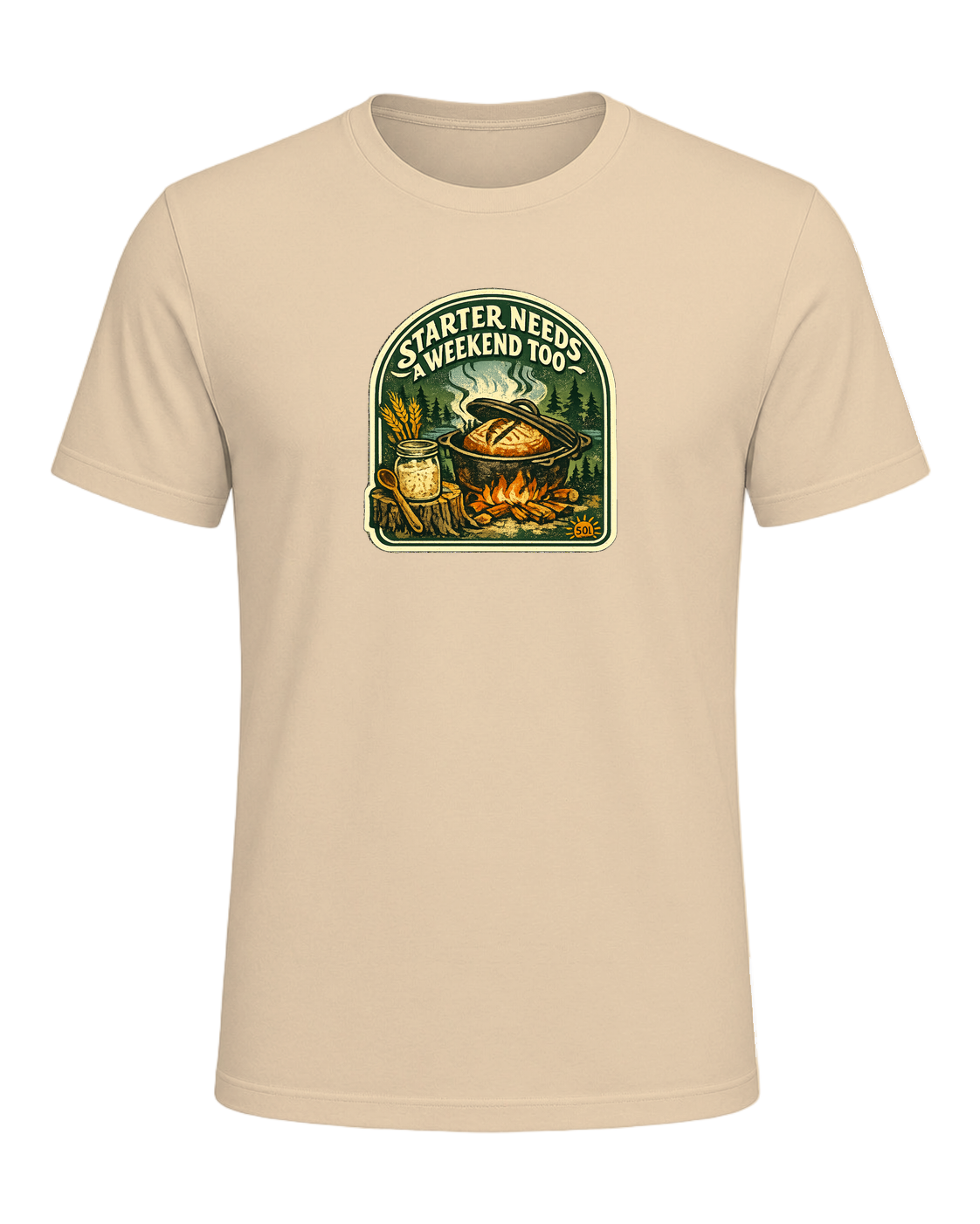 Starter Needs A Weekend Too Tee — Soft Cream