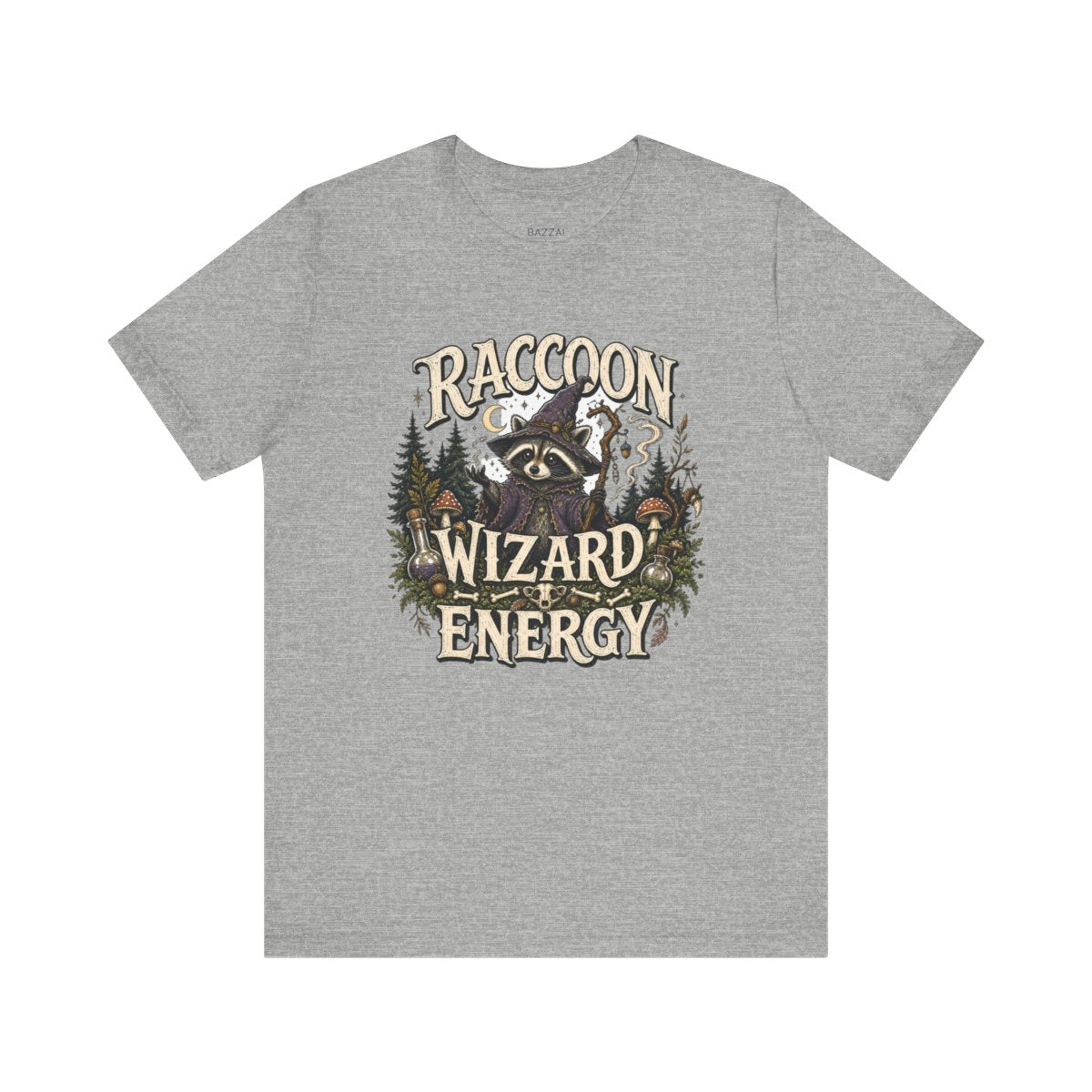Funny Raccoon T-Shirt — Raccoon Wizard Energy — t-shirt design