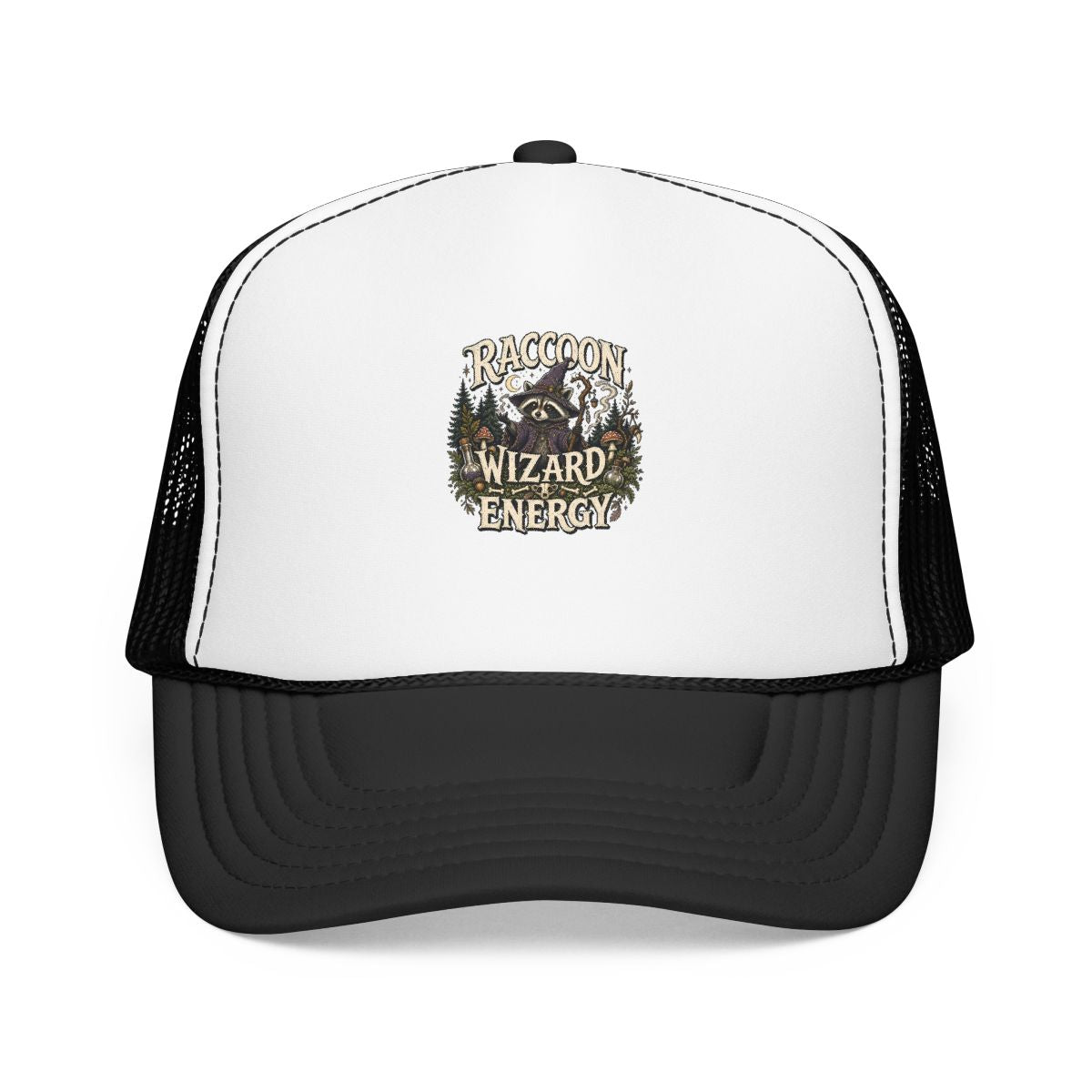 Funny Raccoon Hat — Raccoon Wizard Energy — hat design