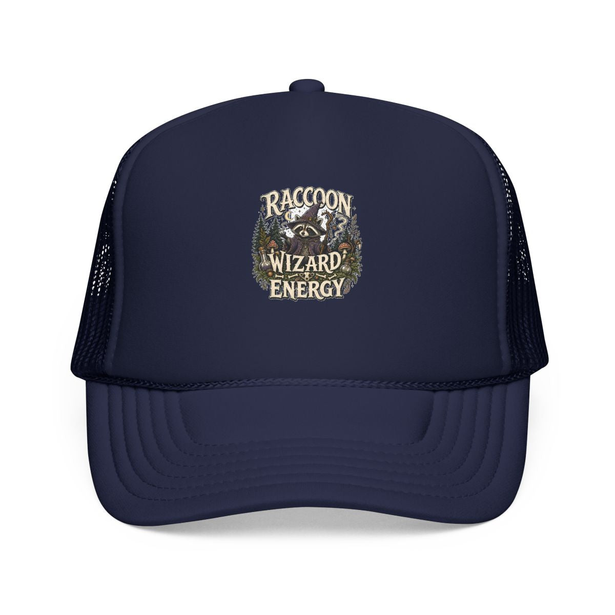 Funny Raccoon Hat — Raccoon Wizard Energy — hat design