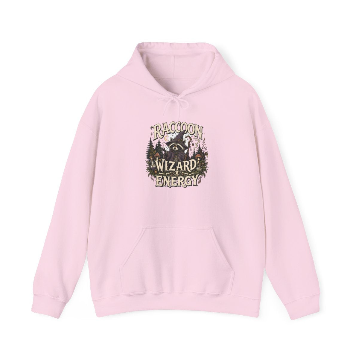 Funny Raccoon Hoodie — Raccoon Wizard Energy — hoodie design