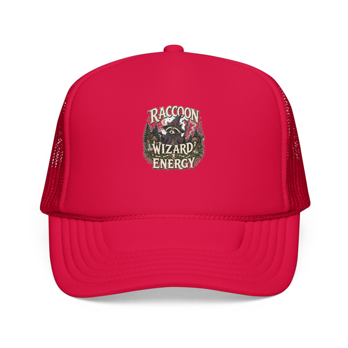 Funny Raccoon Hat — Raccoon Wizard Energy — hat design