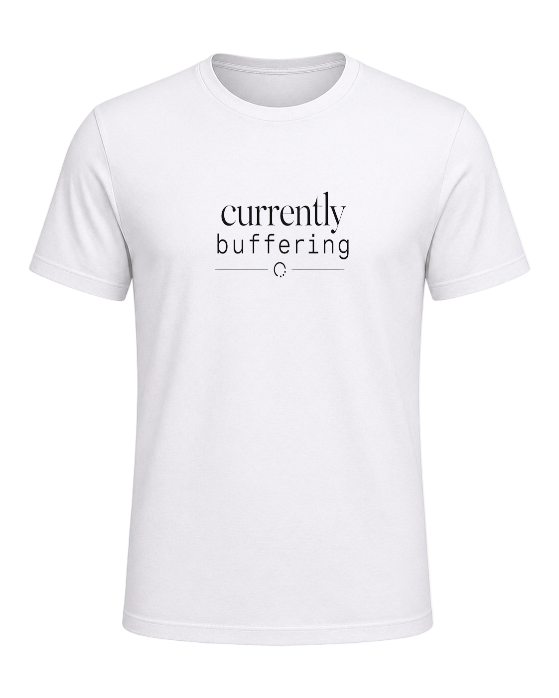 currently buffering — White