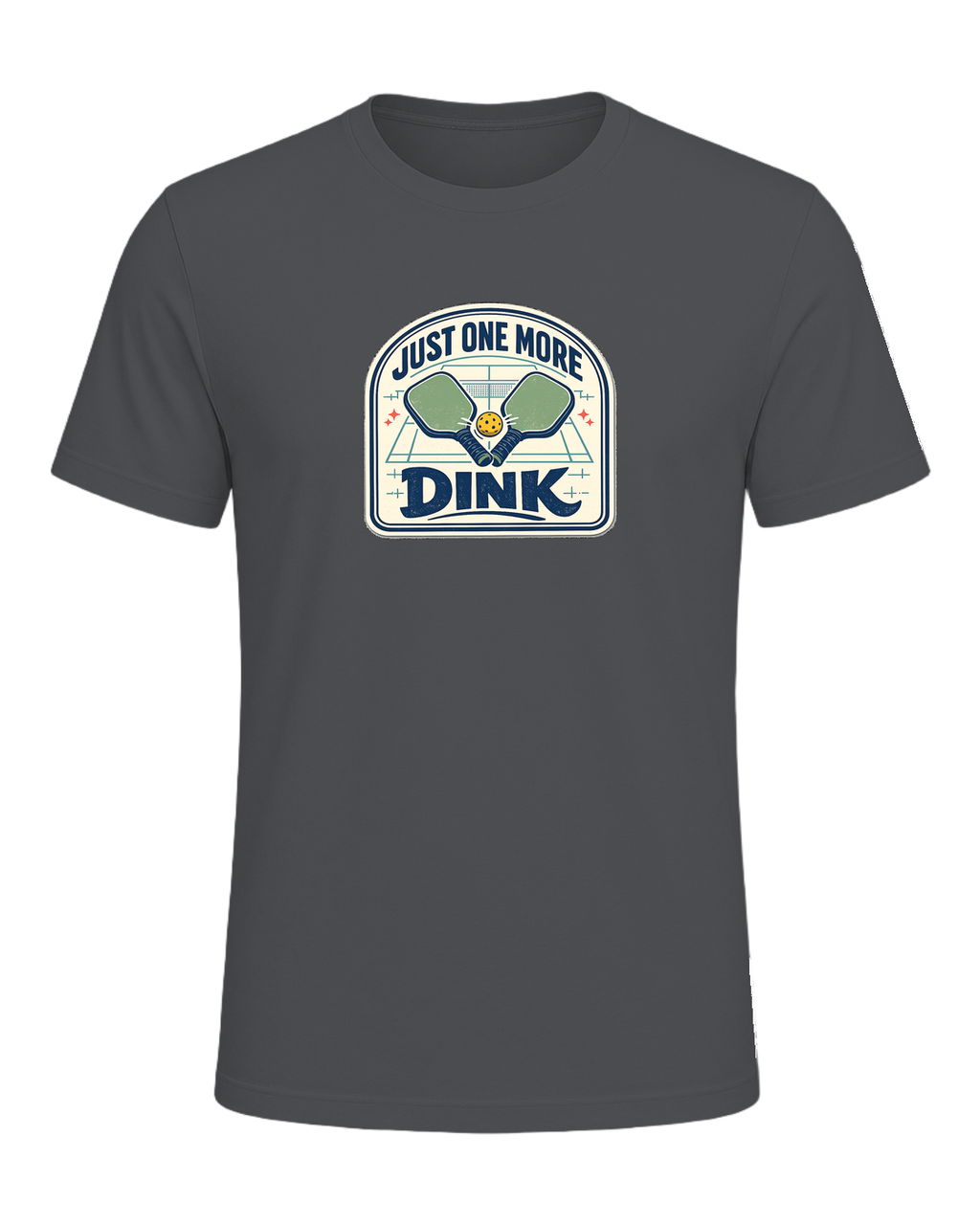 A funny pickleball tee for players who always have time for just one more dink. — Asphalt