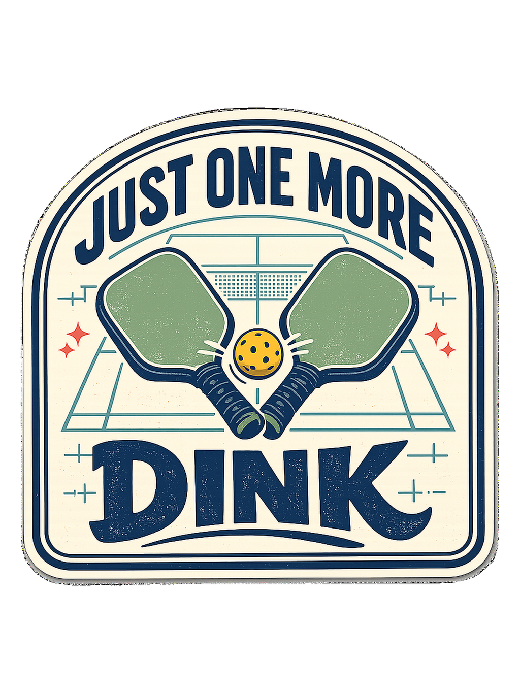 A funny pickleball tee for players who always have time for just one more dink.