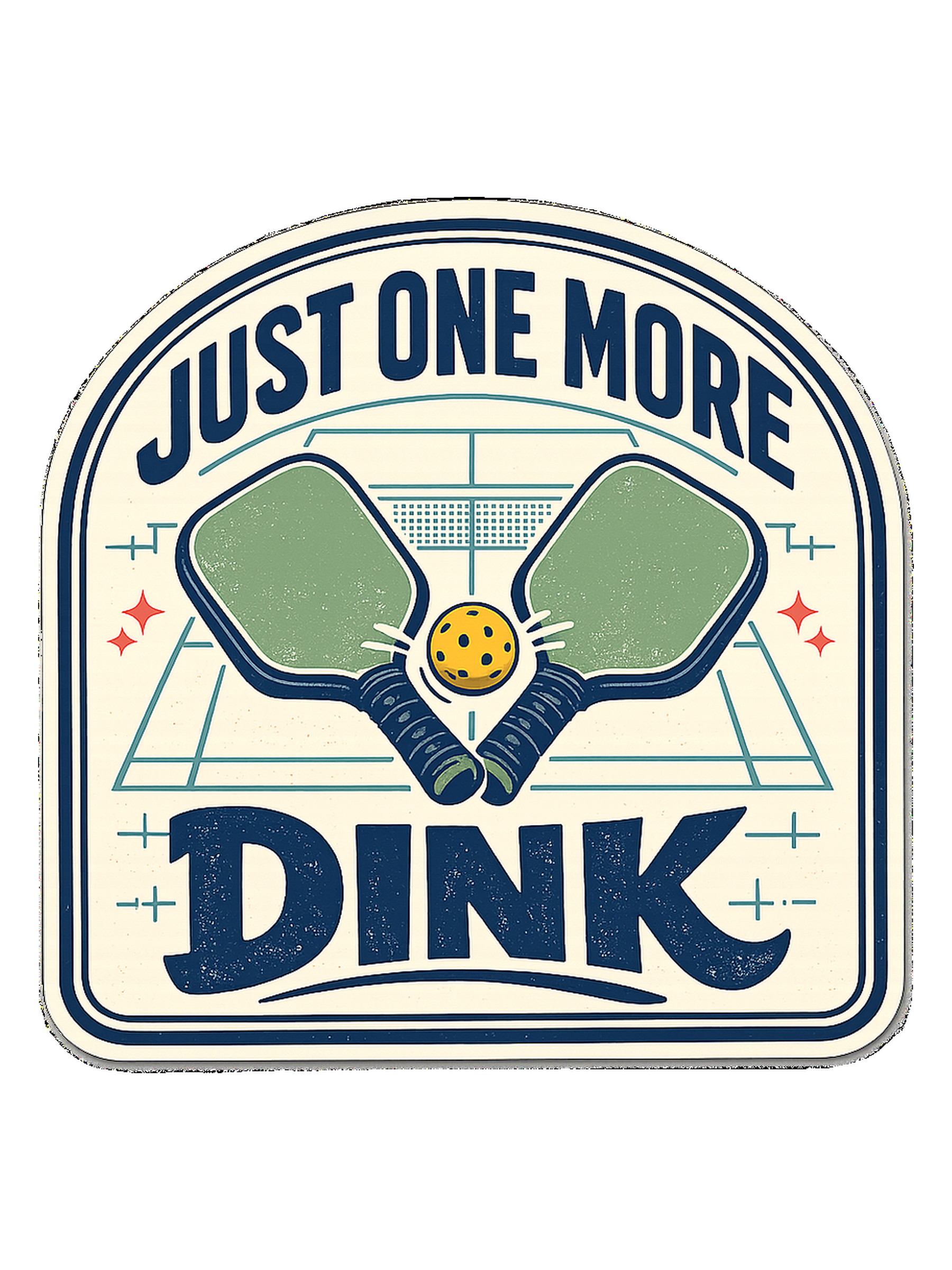 A funny pickleball tee for players who always have time for just one more dink.