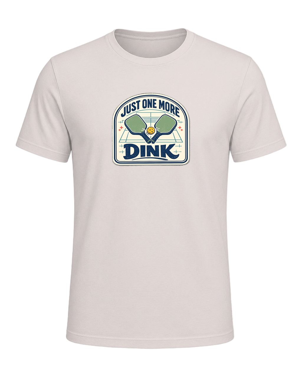 A funny pickleball tee for players who always have time for just one more dink. — Heather Dust