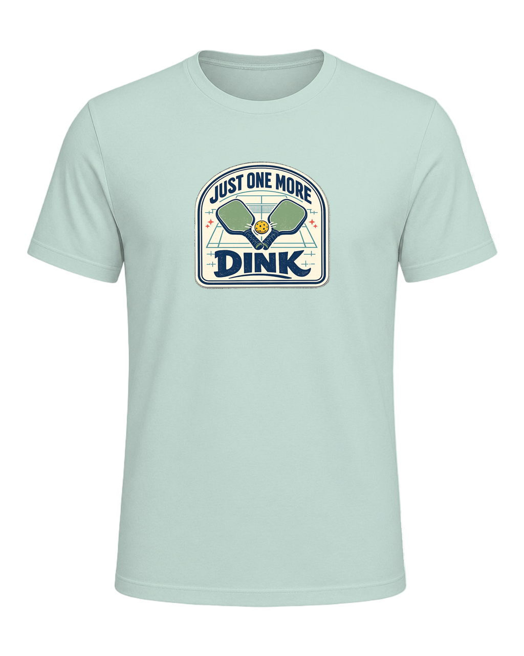 A funny pickleball tee for players who always have time for just one more dink. — Heather Prism Mint