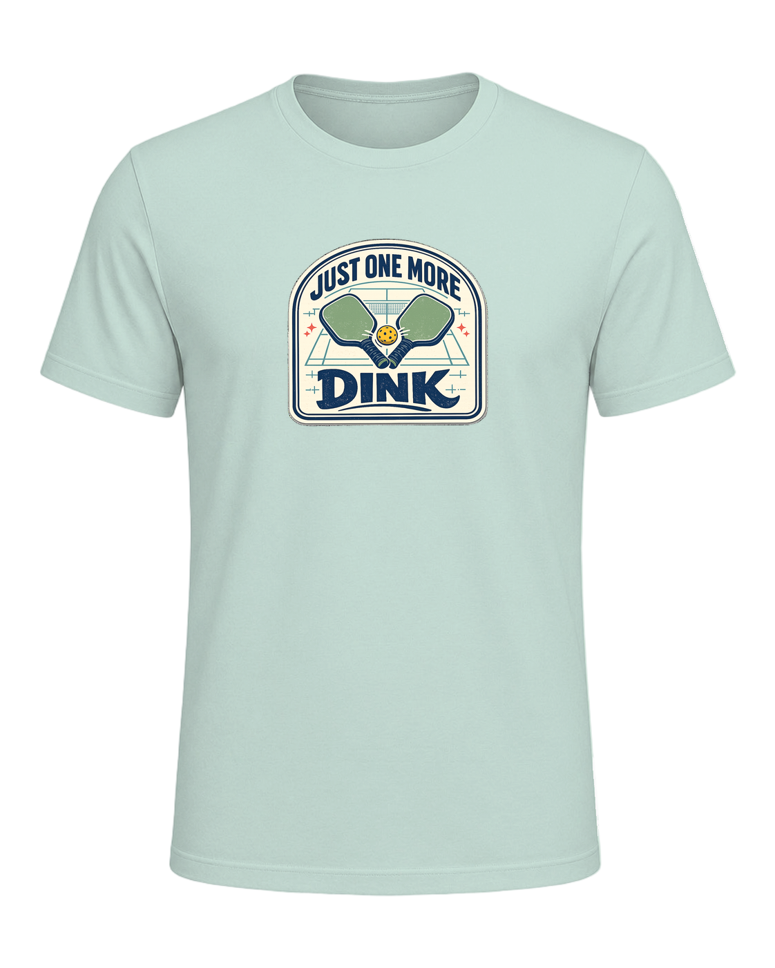 A funny pickleball tee for players who always have time for just one more dink. — Heather Prism Mint