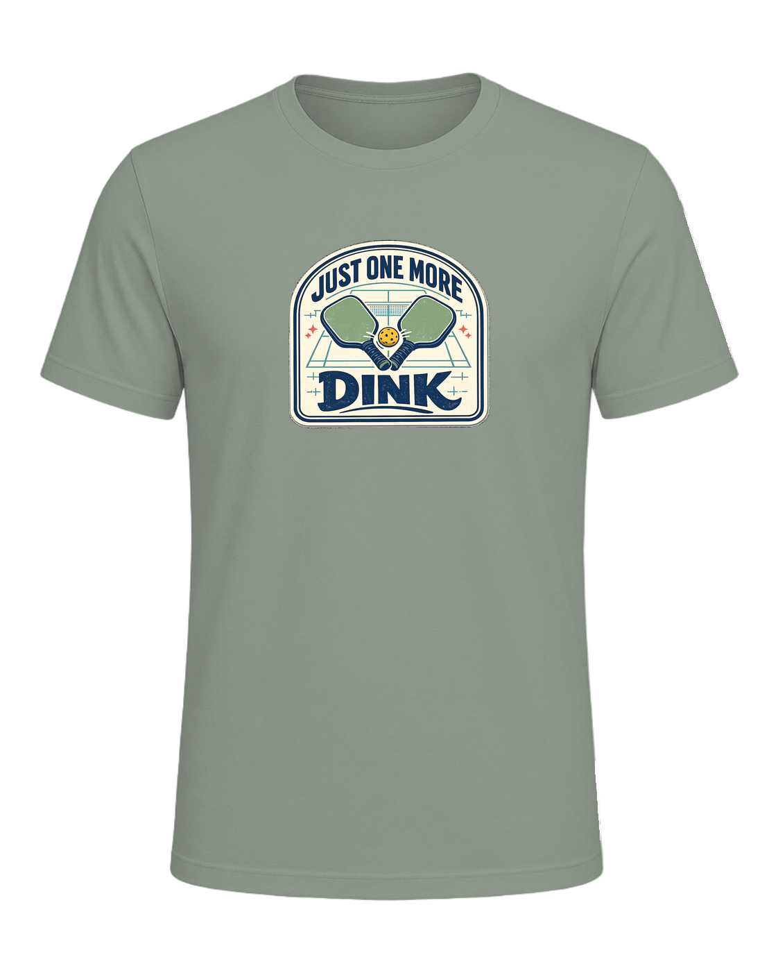 A funny pickleball tee for players who always have time for just one more dink. — Sage