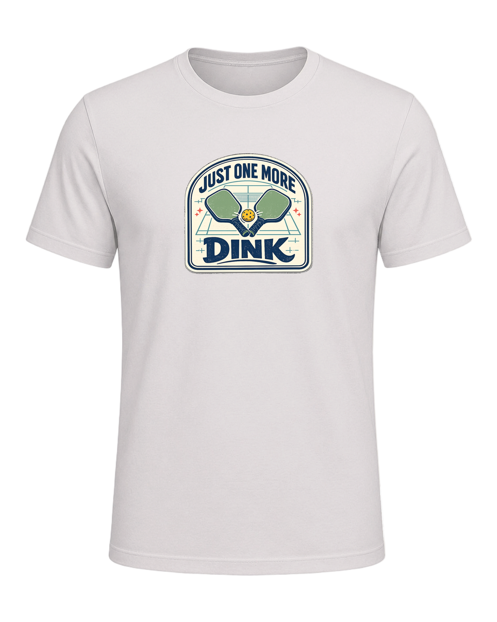 A funny pickleball tee for players who always have time for just one more dink. — Vintage White