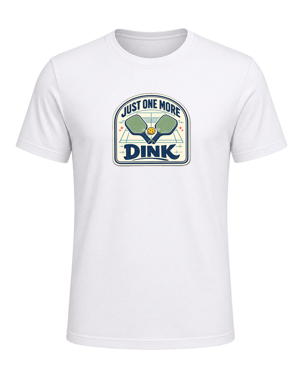 A funny pickleball tee for players who always have time for just one more dink. — White
