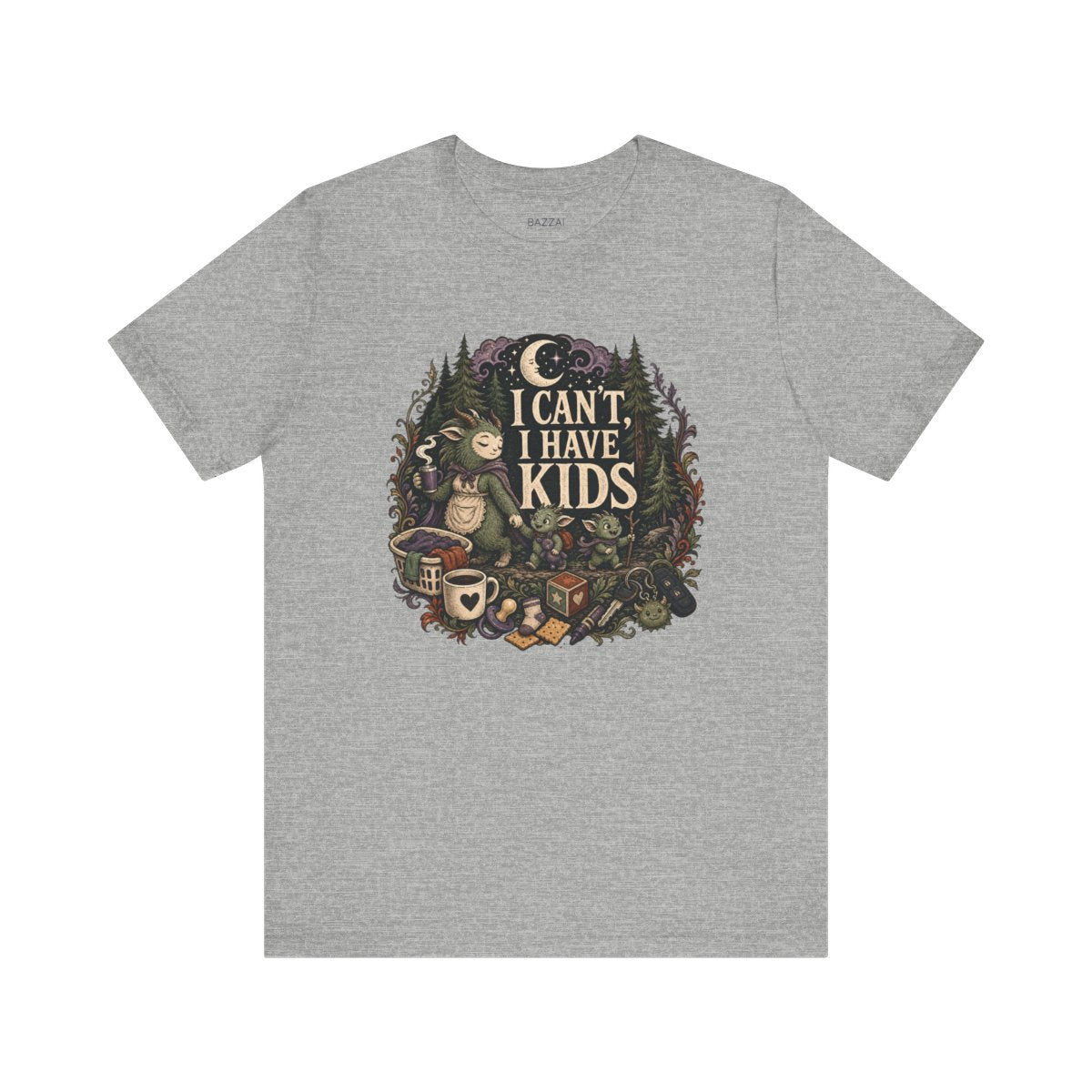 Funny Mom T-Shirt — I Can't, I Have Kids — mom chaos t-shirt design