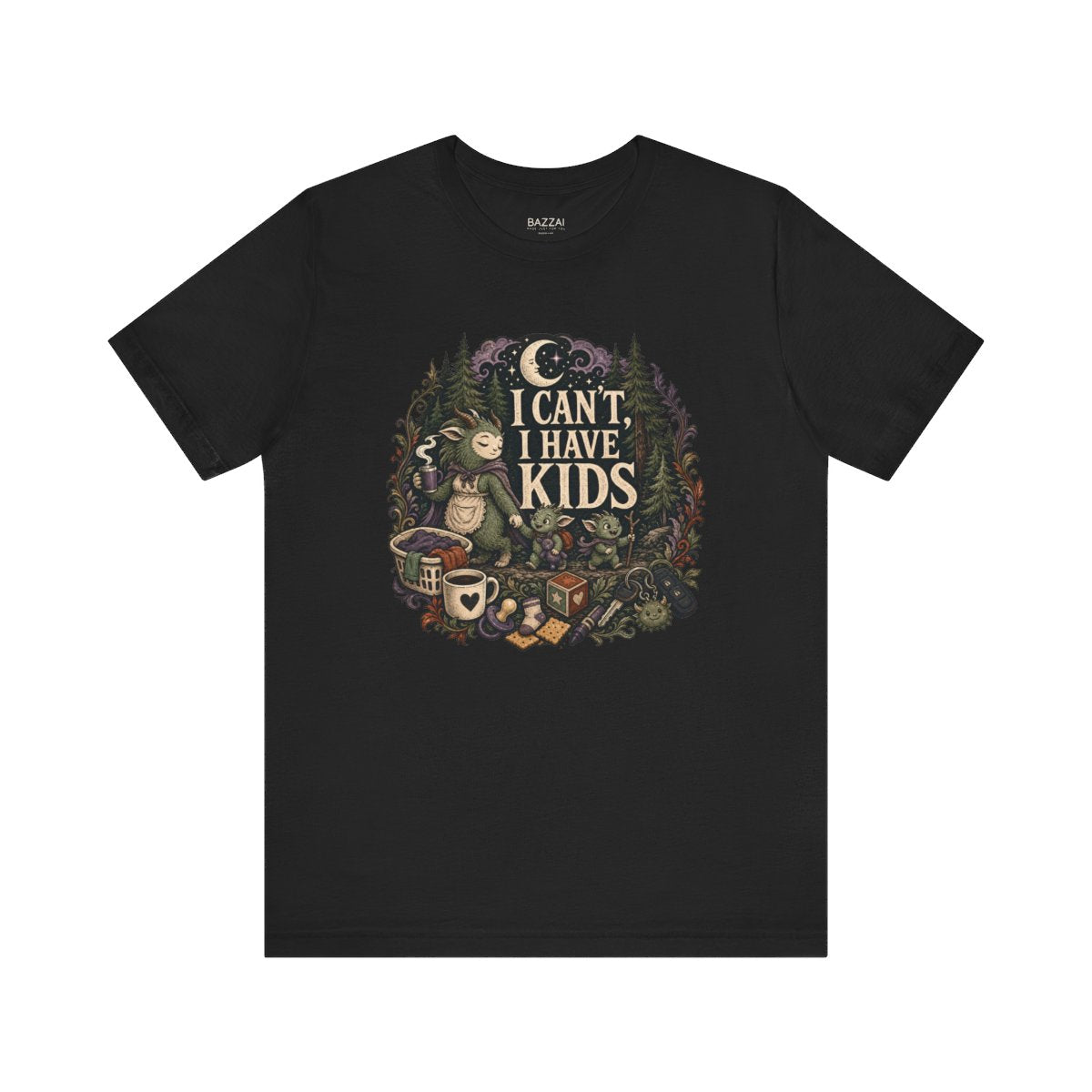 Funny Mom T-Shirt — I Can't, I Have Kids — mom chaos t-shirt design