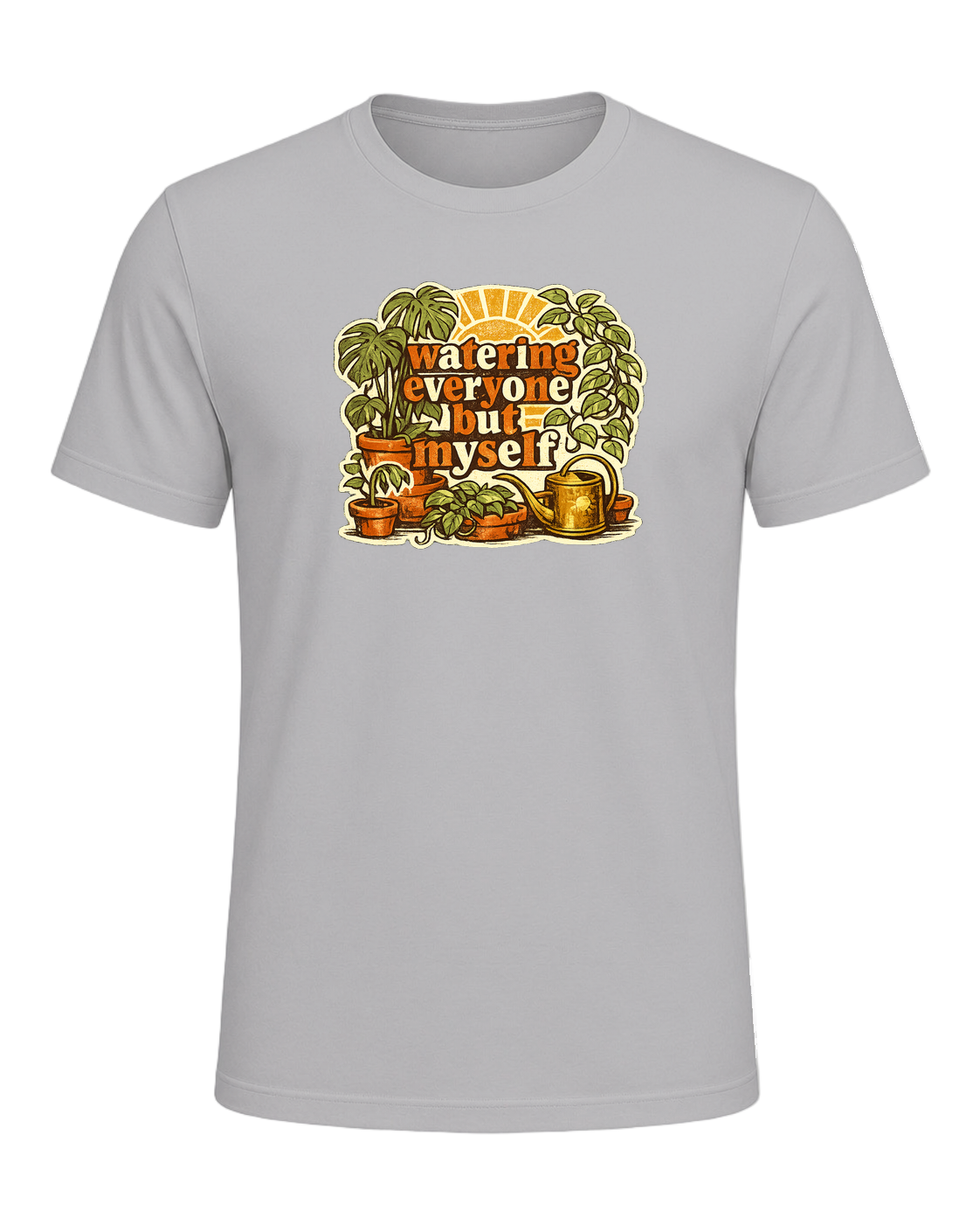 Watering Everyone But Myself Tee — Athletic Heather