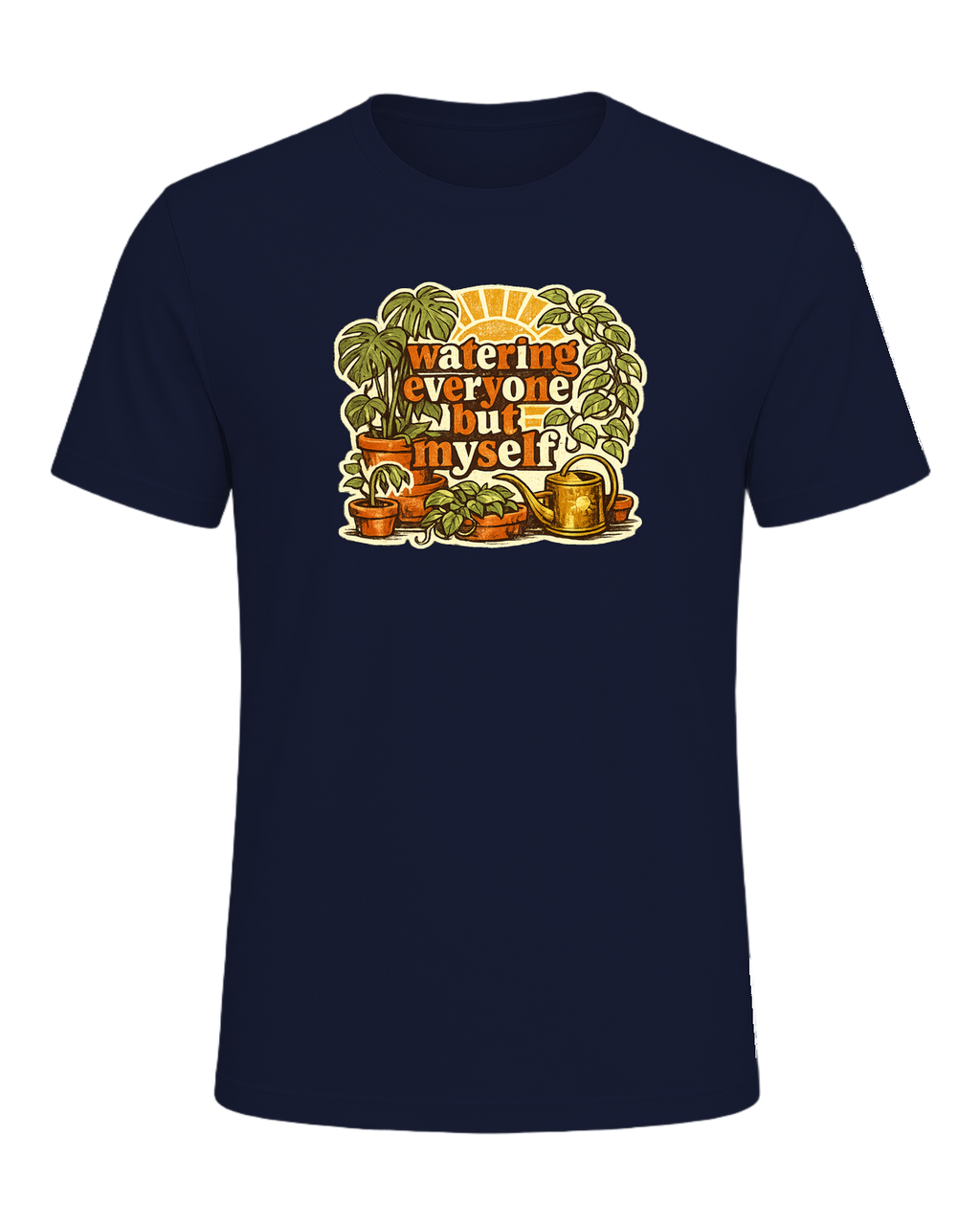 Watering Everyone But Myself Tee — Navy