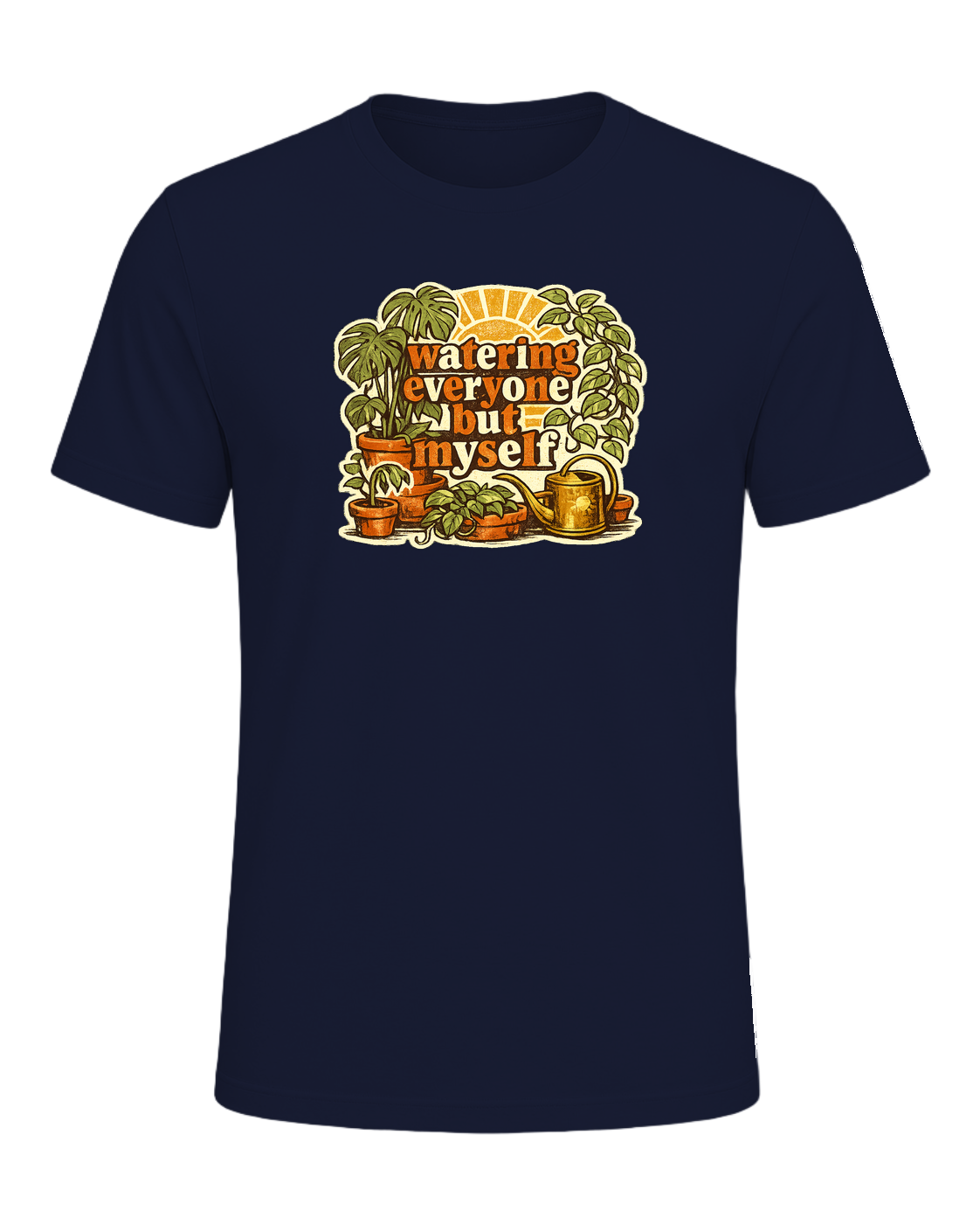 Watering Everyone But Myself Tee — Navy