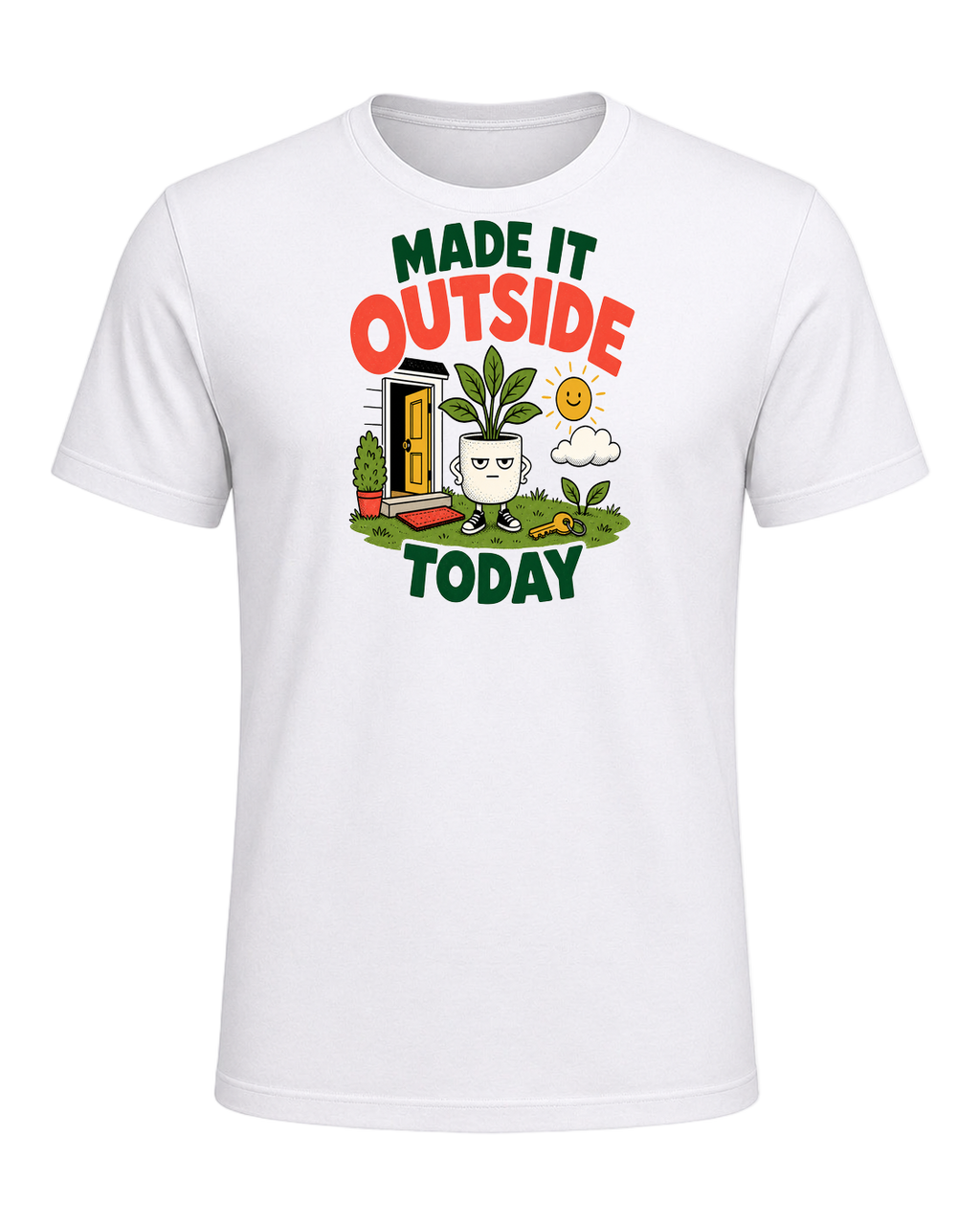 MADE IT OUTSIDE TODAY — White