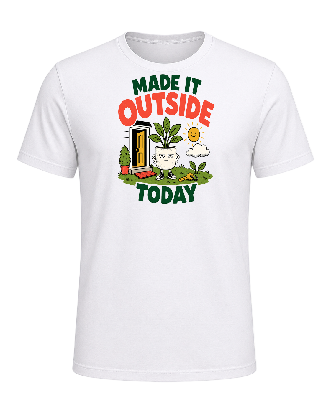 MADE IT OUTSIDE TODAY — White