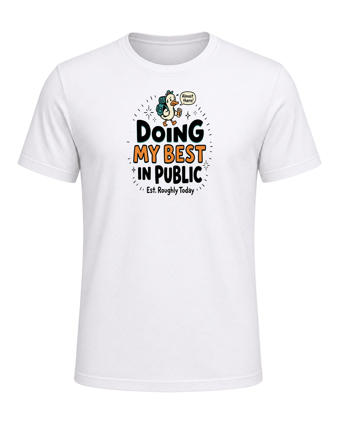 DOING MY BEST IN PUBLIC — White