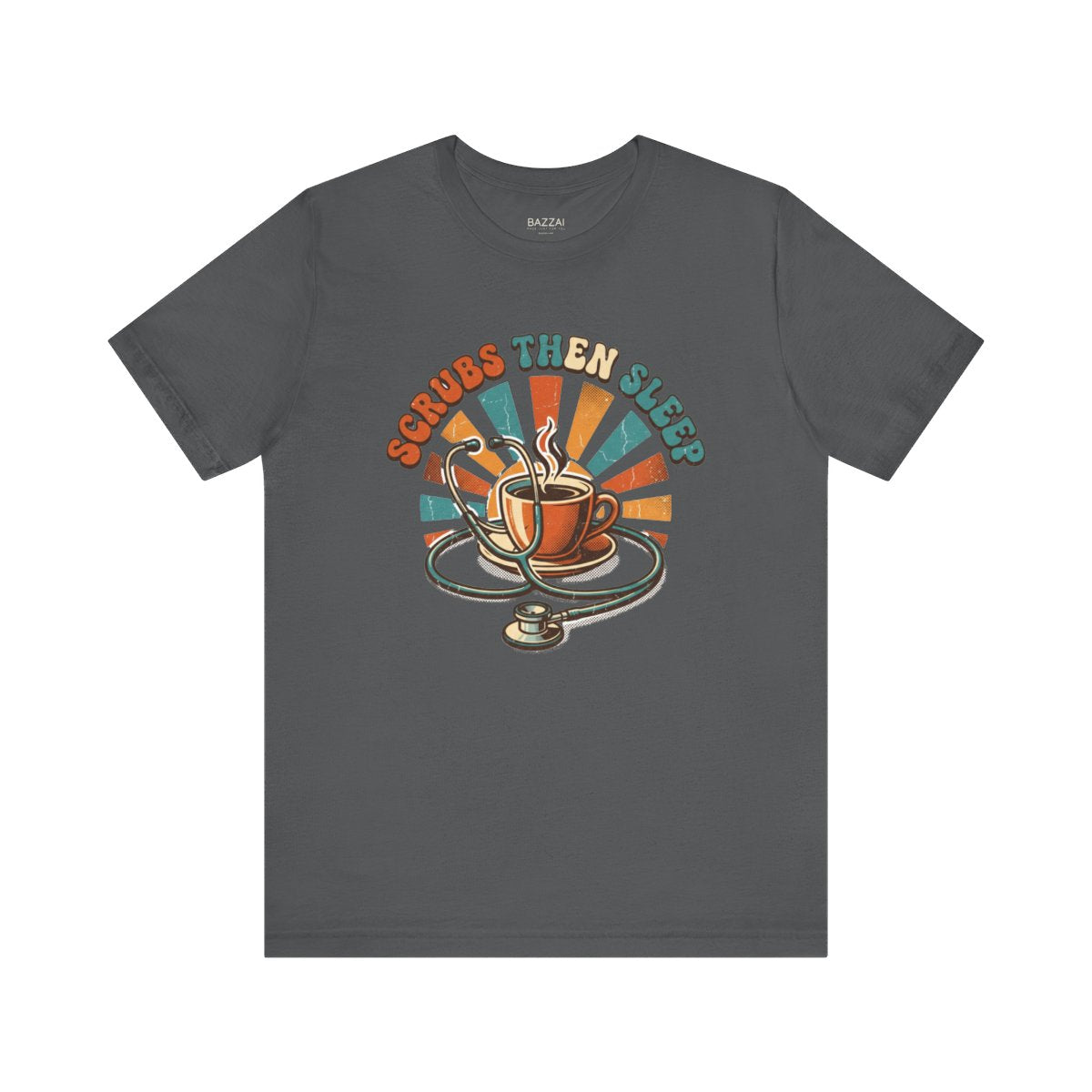 Nurse Gift T-Shirt — Scrubs Then Sleep — t-shirt design