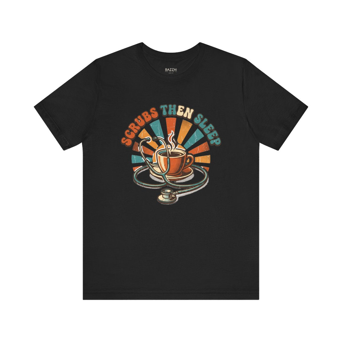 Nurse Gift T-Shirt — Scrubs Then Sleep — t-shirt design