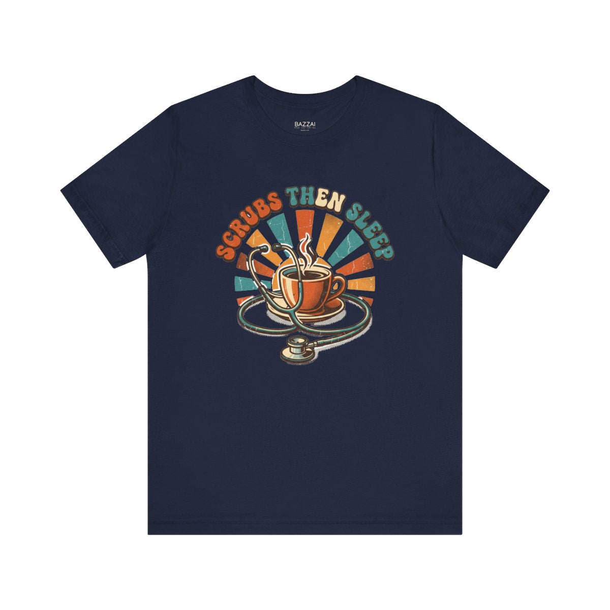 Nurse Gift T-Shirt — Scrubs Then Sleep — t-shirt design