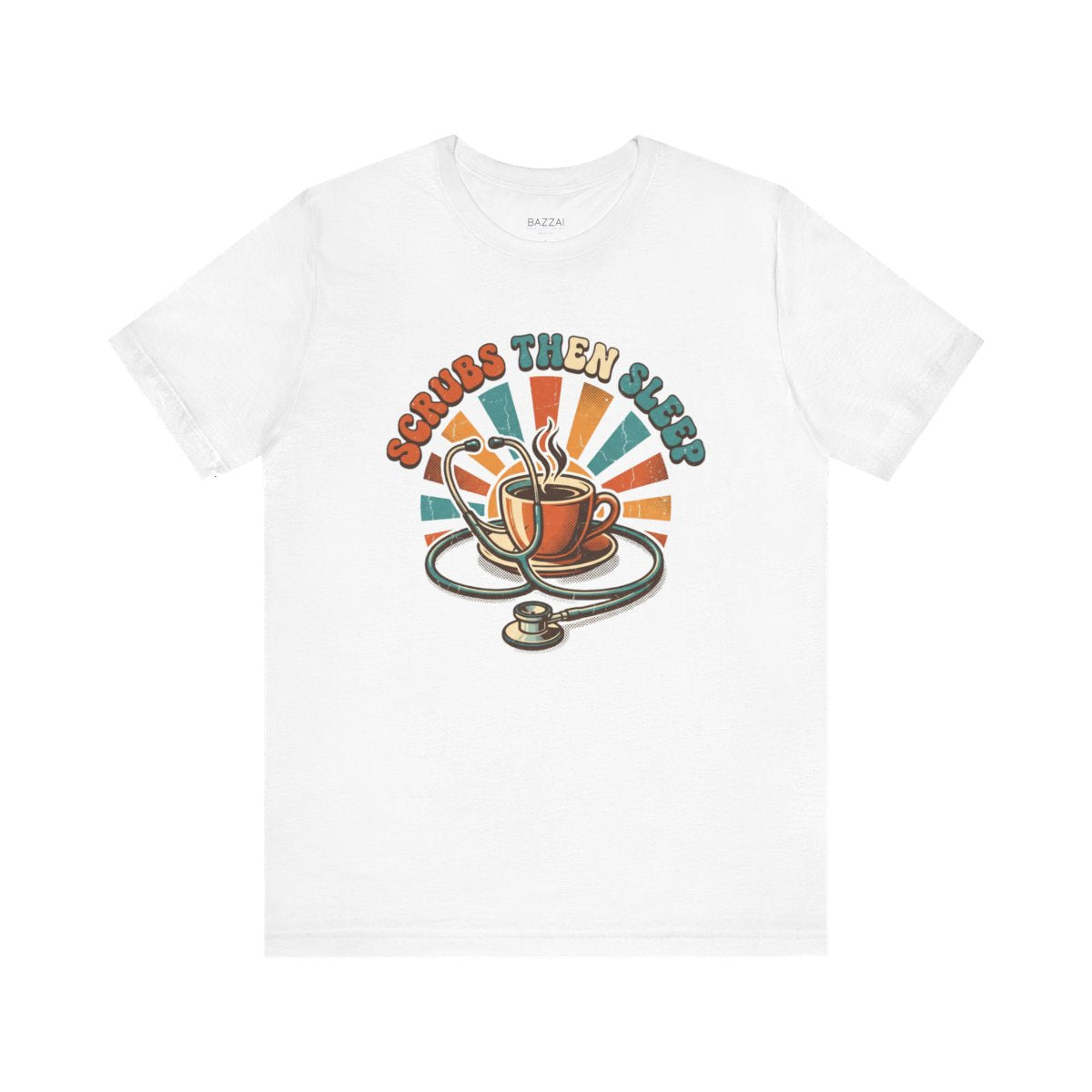 Nurse Gift T-Shirt — Scrubs Then Sleep — t-shirt design