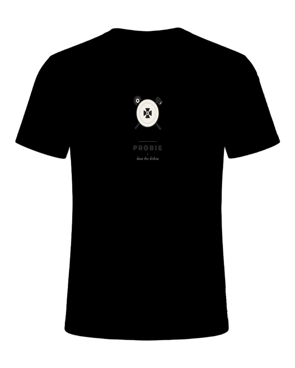 Probie does the dishes — Black