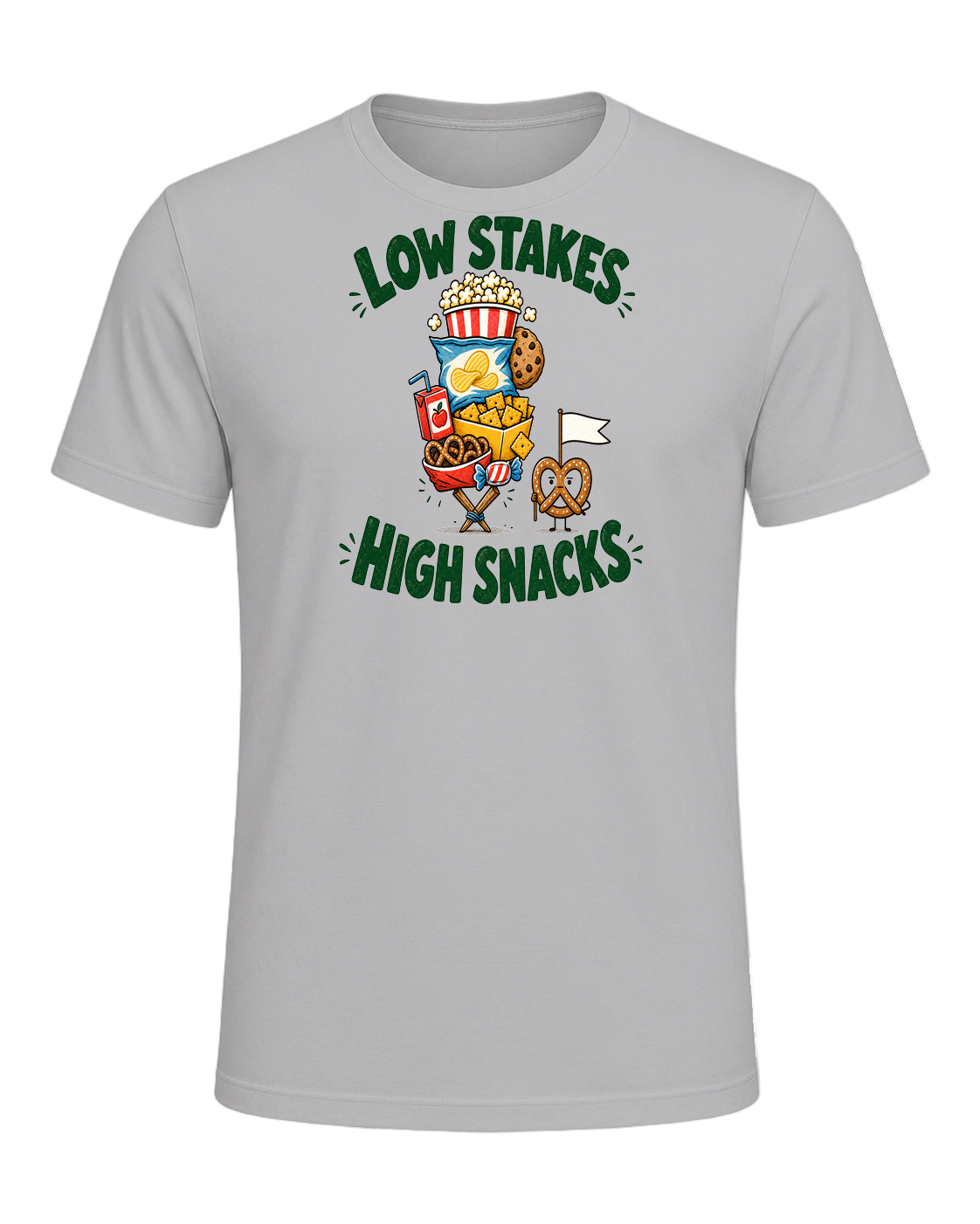 LOW STAKES HIGH SNACKS — Athletic Heather