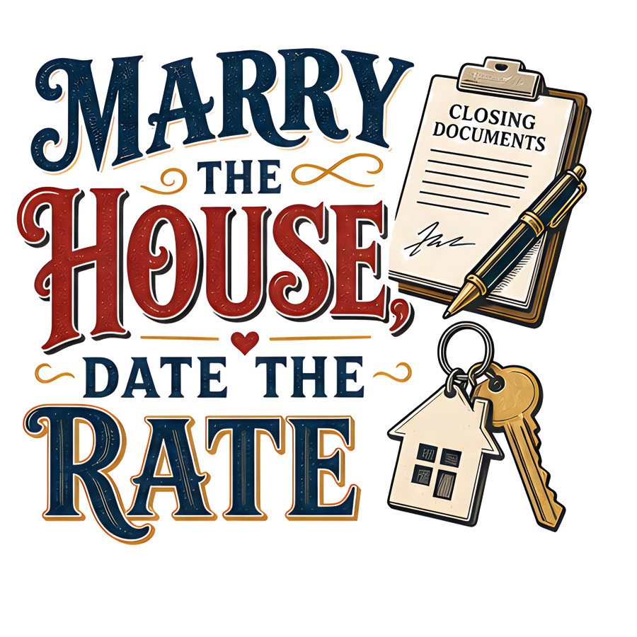 MARRY THE HOUSE, DATE THE RATE (Sign Tee)