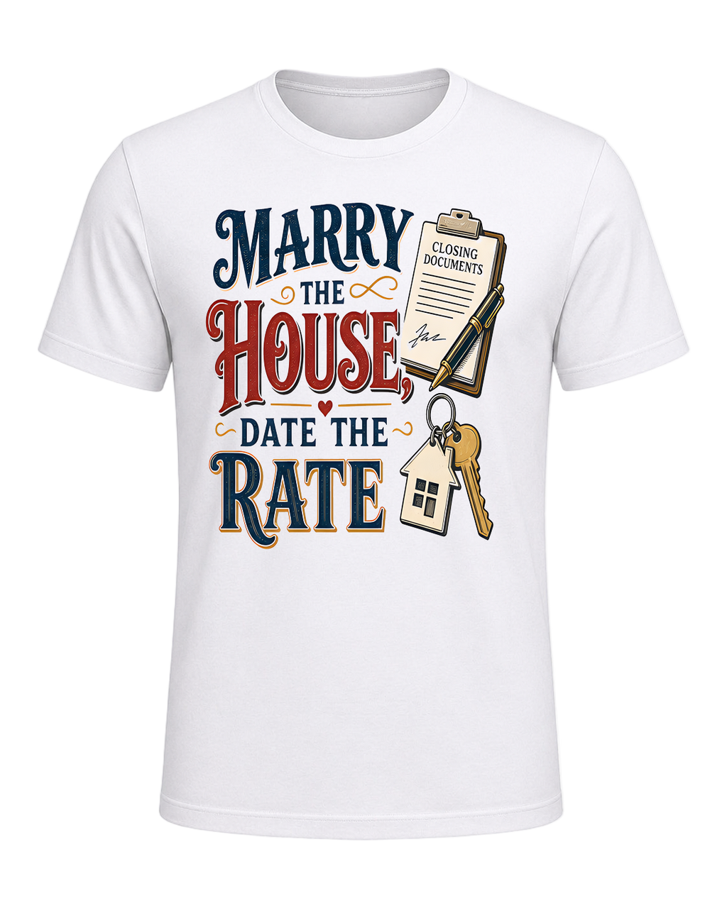 MARRY THE HOUSE, DATE THE RATE — White