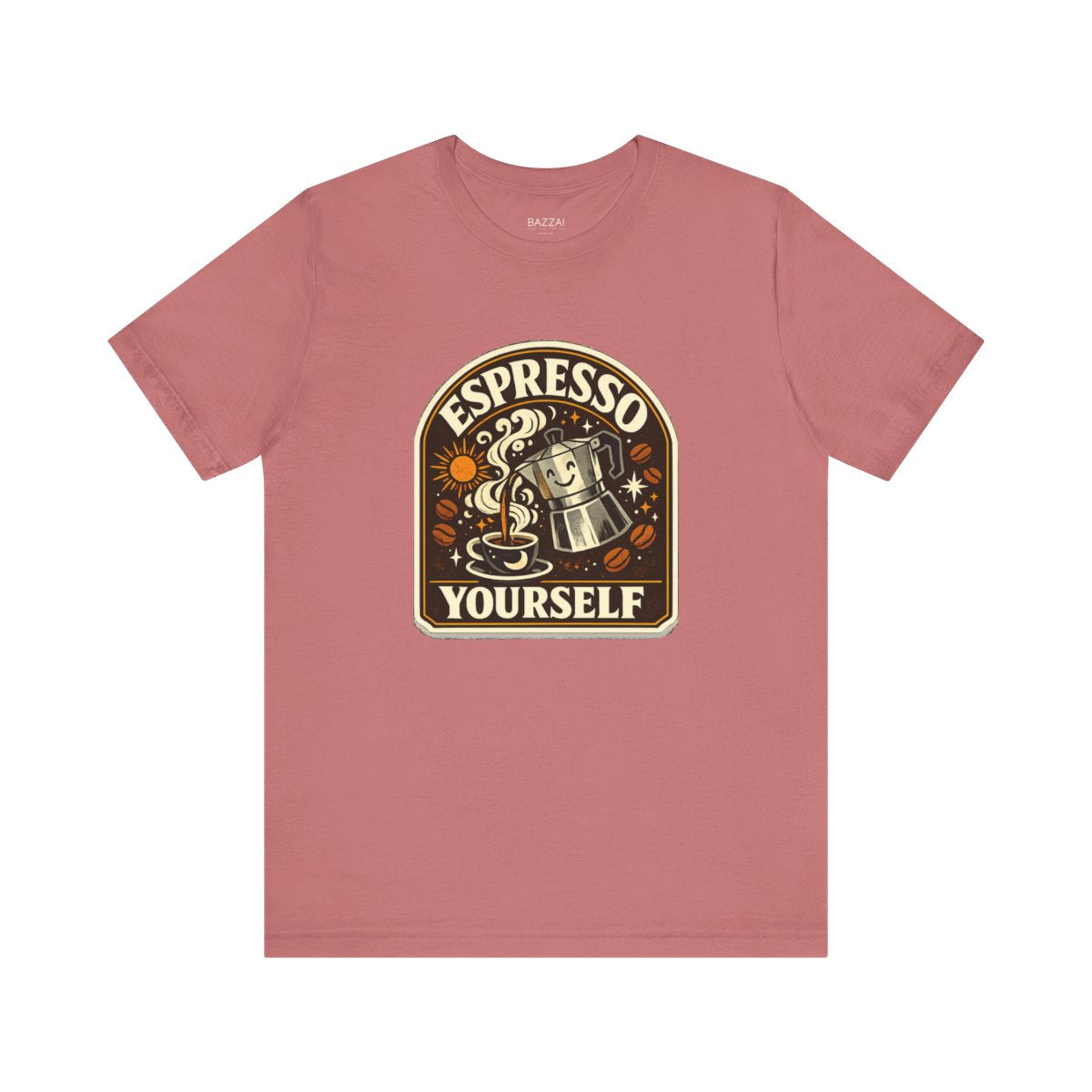 Funny Coffee T-Shirt — Espresso Yourself — coffees t-shirt design by Sol