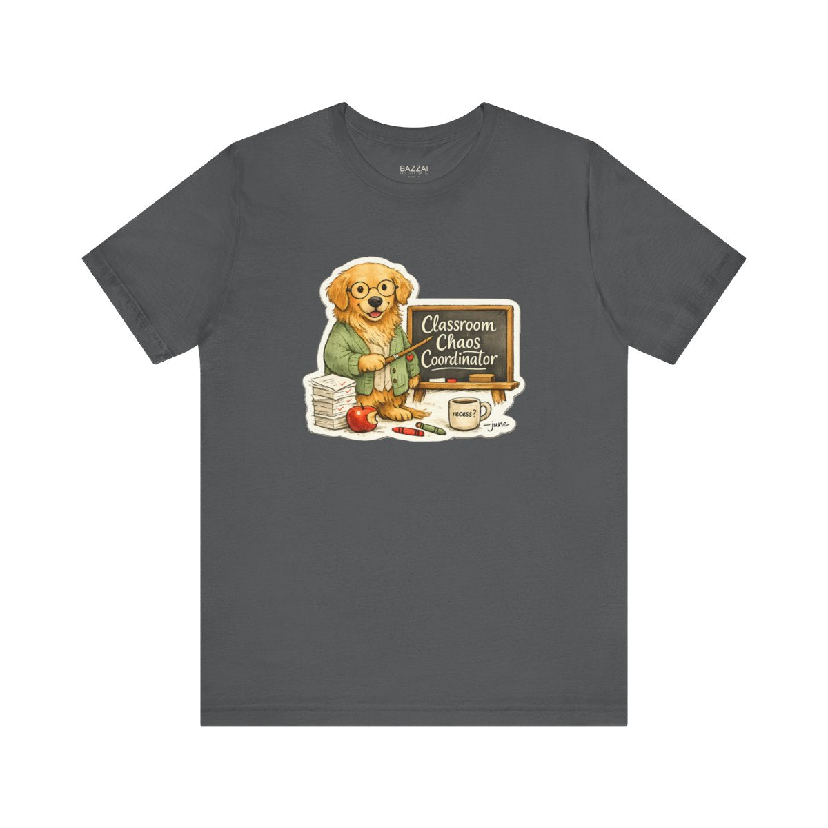 Funny Teacher T-Shirt — Classroom Chaos Coordinator — t-shirt design by June