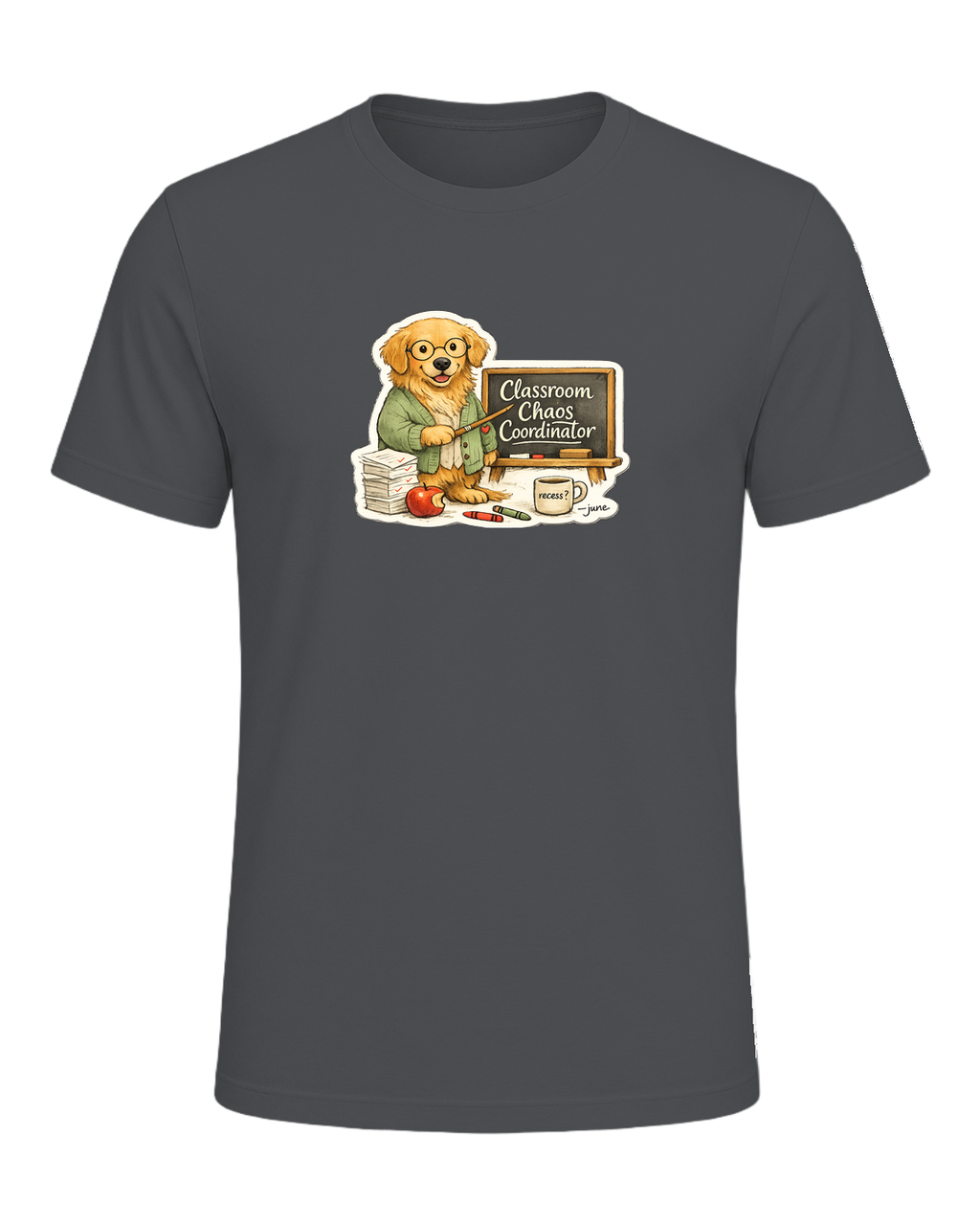 Classroom Chaos Coordinator Tee — Asphalt