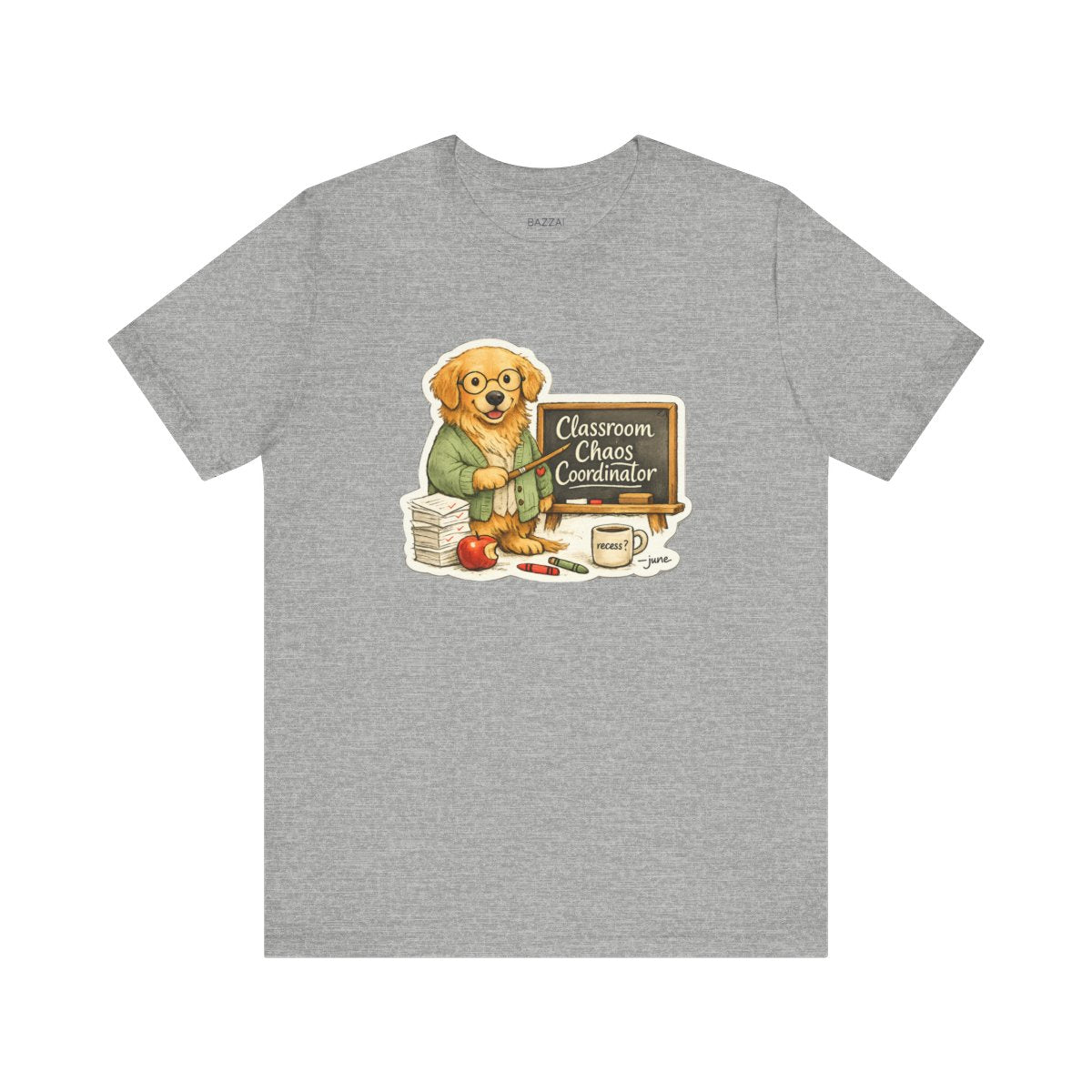 Funny Teacher T-Shirt — Classroom Chaos Coordinator — t-shirt design by June