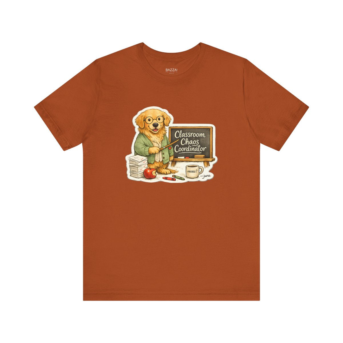 Funny Teacher T-Shirt — Classroom Chaos Coordinator — t-shirt design by June