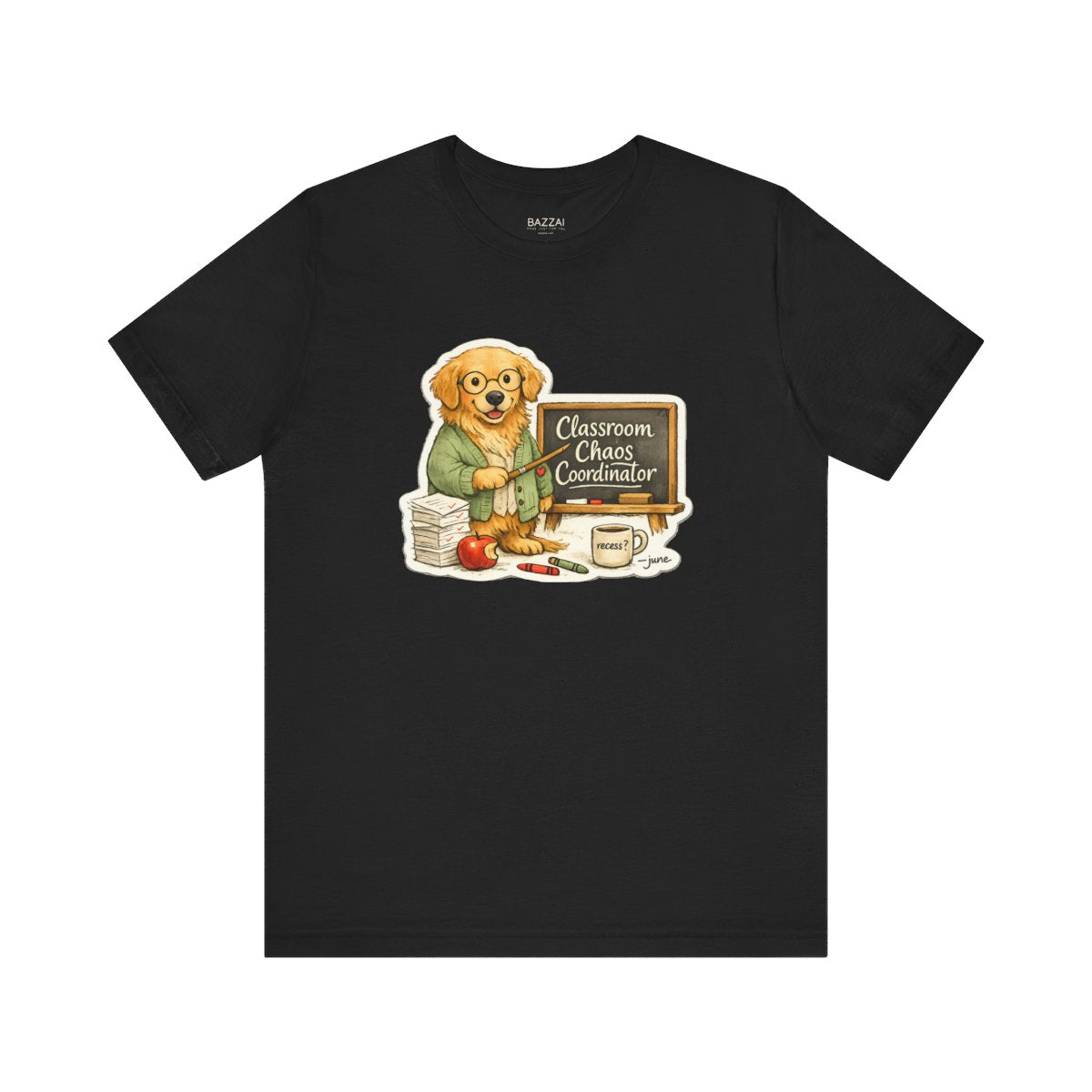Funny Teacher T-Shirt — Classroom Chaos Coordinator — t-shirt design by June