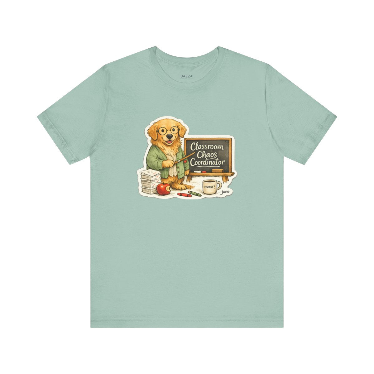 Funny Teacher T-Shirt — Classroom Chaos Coordinator — t-shirt design by June